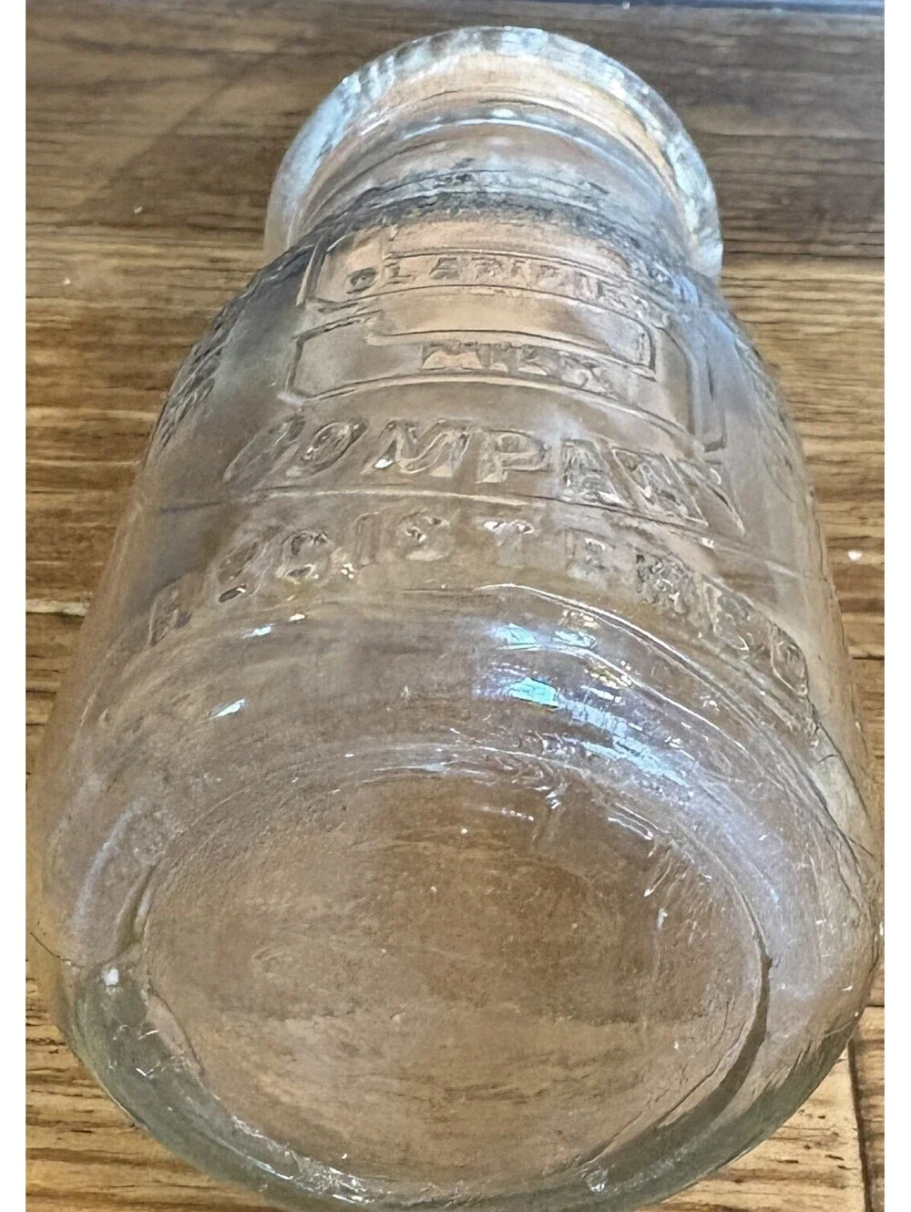 Vintage Sanitary's Pasturized Milk Bottle Glass